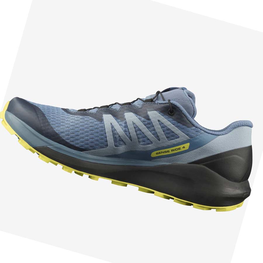 Tenis Para Trail Running Salomon SENSE RIDE 4 Hombre Grises | MX 3493ILH